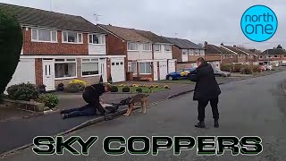 Police Dog catches Criminal in Crazy car chase  Sky Coppers [upl. by Sylvia118]