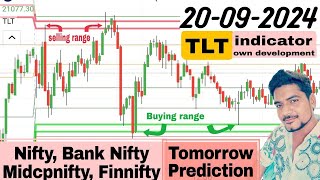 Nifty BankNifty Finnifty Midcpnifty Sensex Prediction for Tomorrow 2009 Trading Live Tamil TLT [upl. by Frasch528]