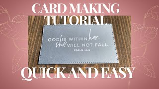 Inspire Someone With A DIY Inspirational Card [upl. by Tnilc]