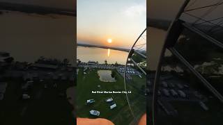 Red River Marina Bossier City Louisiana paramotor Sunset [upl. by Alaikim]