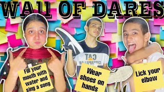 Wall Of Dares😂  Kisko Mila Extreme Dare😜  MZY VLOGS [upl. by Nanah]