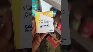 Calcitas D3 drops बच्चो के हड्डीयो की मजबुत बनाये👨‍⚕use dose benifits raj pharmacy shorts [upl. by Aronaele816]