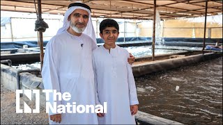 Emirati entrepreneur uses fish farm to grow food in the UAEs desert [upl. by Ohs]