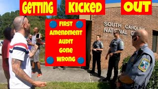 🟠🔵Getting Kicked Out Of A Secure Facility First Amendment Audit Gone Wrong🔵🔴 [upl. by Harbot]