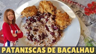 pataniscas de bacalhau à moda antiga Receita original Portuguesa [upl. by Ellehcyar]