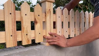 Great Ideas From Wooden Pallets  How To Build Your Own Pallet Fence [upl. by Annasus885]