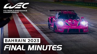 Final Three Minutes and Chequered Flag I 2023 8 Hours of Bahrain I FIA WEC [upl. by Atillertse407]