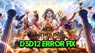 Age of Mythology Retold Error A D3D12 Error Has Occurred Verify Graphics Drivers Are Up To Date FIX [upl. by Elisabeth]