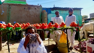 Tour dAfrique 2017—Dongola Market Sudan [upl. by Mehetabel]