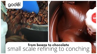 From Beans to Chocolate Ep4 Small Scale Refining to Conching [upl. by Uba]