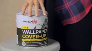 How to paint over wallpaper with Zinsser Wallpaper Cover Up [upl. by Berghoff341]