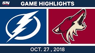 NHL Highlights  Lightning vs Coyotes  Oct 27 2018 [upl. by Faustena]