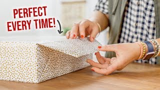 How to Wrap a Present Perfectly Every Time [upl. by Dnob]