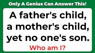 ONLY A GENIUS CAN ANSWER THESE 10 TRICKY RIDDLES  Riddles Quiz  Part 5 [upl. by Eneluqcaj812]