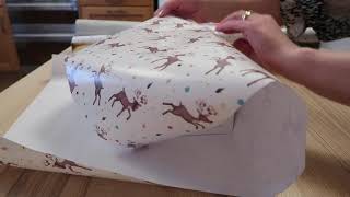 ASMR Present Wrapping  crinkles and sellotape sounds No talking [upl. by Eelirol649]