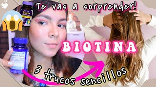 COMO hacer CRECER el CABELLO RÁPIDO con BIOTINA [upl. by Chesnut]