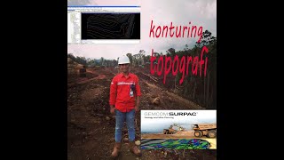 membuat kontur topografi dengan surpac 62 [upl. by Anilek]