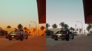 GTA San Andreas The Definitive Edition Mobile VS ConsolePC  Side By Side Comparison [upl. by Bethany763]