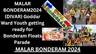 Goan Reporter MALAR BONDERAM2024 DIVAR Goddar Ward Youth getting ready for Bonderam Floats Parade [upl. by Willett]