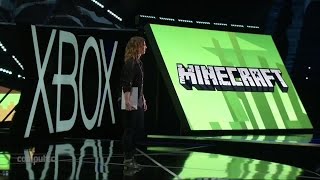 Microsoft HoloLens trifft Minecraft  Auschnitt aus der MicrosoftPressekonferenz [upl. by Nirat1]