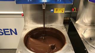 Milk chocolate tempering process [upl. by Hylton]