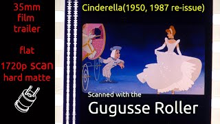 Cinderella 1950 1987 reissue 35mm film trailer flat hard matte 1720p [upl. by Daza368]