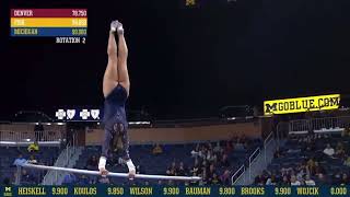 Natalie Wojcik Near Perfect Bars Michigan vs Denver 2023 9975 [upl. by Annay]