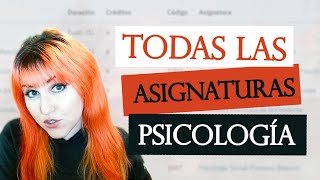 Todas las asignaturas de la carrera de Psicología  Valdahla [upl. by Alburga105]