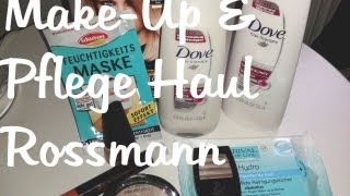 MakeUp amp Pflege Haul Rossmann  MakeUp Monday [upl. by Pyszka]