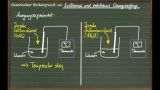 Exotherme amp endotherme Lösungsvorgänge [upl. by Nhguahs]