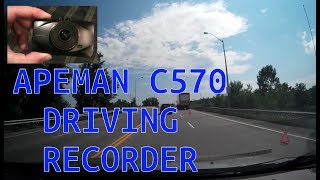 APEMAN C570 Dash Cam Full HD 1080P Car Video Recorder with 3inch LCD Screen [upl. by Couhp]