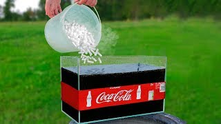 Experiment Coca Cola and Dry Ice [upl. by Gonsalve148]