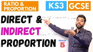 Direct and Indirect Proportion KS3 GCSE Grade 5 [upl. by Aynodal740]