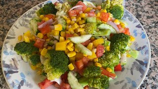 BROCCOLI SALAD سلطة البروكلي الغنية بالمعادن والفيتامينات [upl. by Osborn]