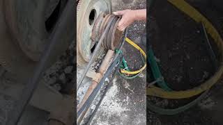 Single cylinder diesel engine transmission belt installation wrench [upl. by Nellad]