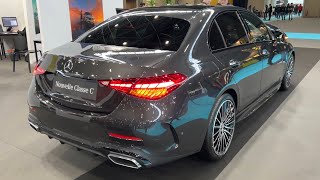 MERCEDES CClass 2022  FIRST LOOK amp visual REVIEW AMG Line Graphite Grey C200 [upl. by Letnahs]