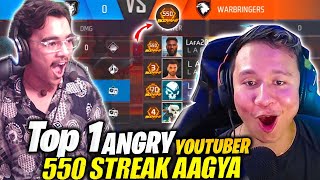 world record😱 breaking 550 winning strike of youtuber😱  Laka Gamer [upl. by Allemap]