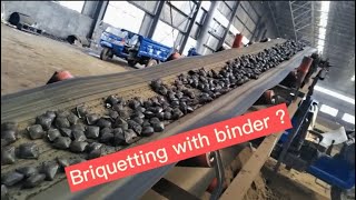 How to produce industrial briquette with binder coldpressbriquette briquettebinder [upl. by Nuahsak]