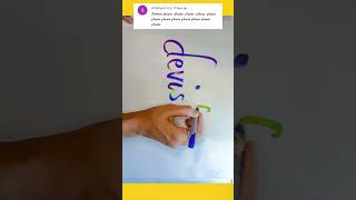 Devishi ♥️✨magicalcalligraphy magicalhandwriting shorts youtubeshorts short handwriting [upl. by Ebeneser]