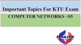 MOST IMPORTANT TOPICS OF COMPUTER NETWORKS  KTU S5 [upl. by Uriah]