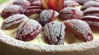 Crostata con farina di riso crema al limone e prugne rosse Gluten free  TUTTI A TAVOLA [upl. by Bink]