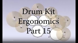 Drum Kit Ergonomics Explained Pt 15  Bill Bruford [upl. by Annaid699]