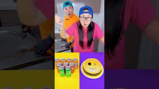 Emoji cake vs Fanta ice cream challenge🍨 funny by Ethan Funny Family [upl. by Ellehcin]