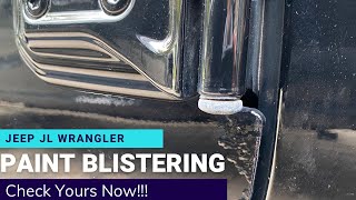 Jeep JL Wrangler Paint Blistering Issues [upl. by Prissie]