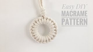 Easy DIY Macrame Tutorial\Prosta zawieszka [upl. by Surdna511]