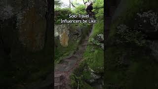 Solo Hiking Influencers be like hike outdoorsurvival lifestyle influencer [upl. by Whitcher]