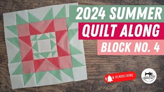 Beginner Friendly Quilting Tutorial  Summer Quilt Along  Block 4 quilting quiltingtips [upl. by Eki]