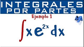 Integración por partes  Ejemplo 1 [upl. by Neely]