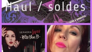 Haul soldes  kat Von D [upl. by Montagu]