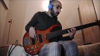 Radiohead  Myxomatosis quotLive From The Basementquot bass cover [upl. by Elades]